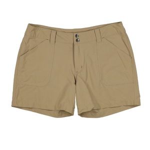 Patagonia Womens Boderless Shorts, Size 8, Tan
